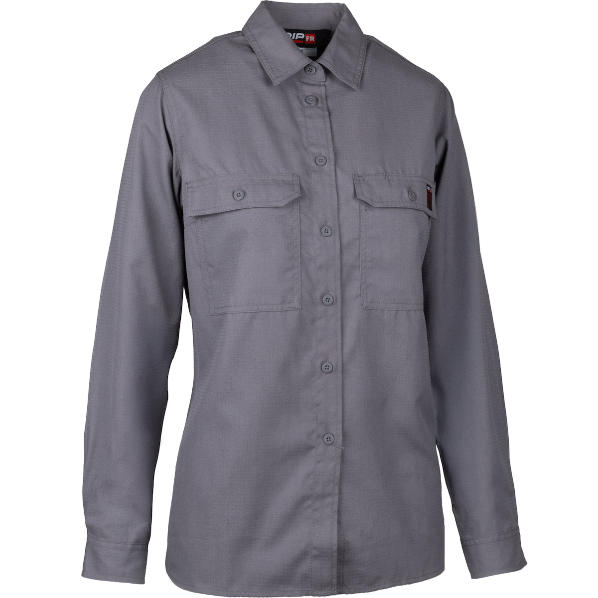 PIP 385-FRRSW AR/FR Women's Ripstop Work Shirt Modacrylic Gray