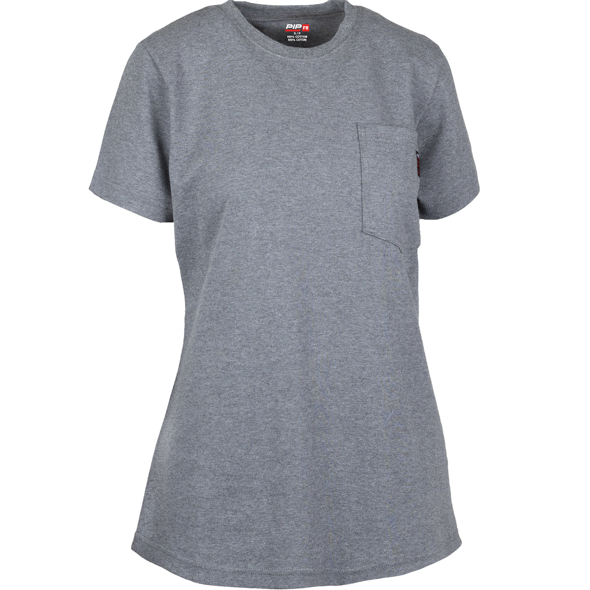 PIP 385-FRSSW AR/FR Women's Short Sleeve T-Shirt Cotton Gray