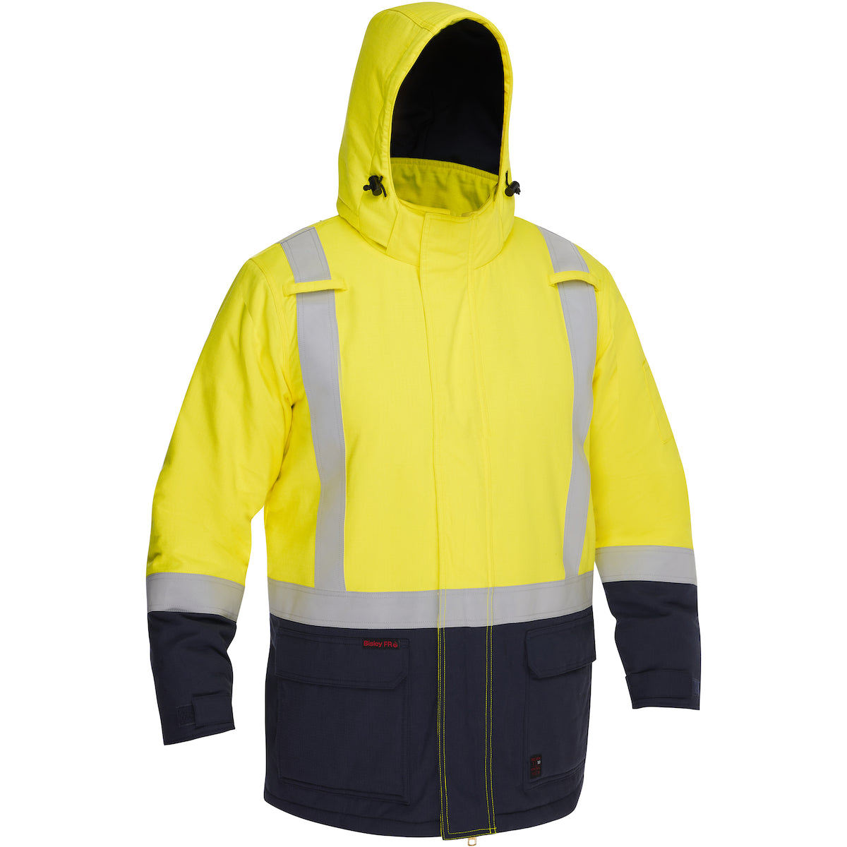 Bisley 385M8387H FR Ripstop Insulated Parka Yellow/Navy