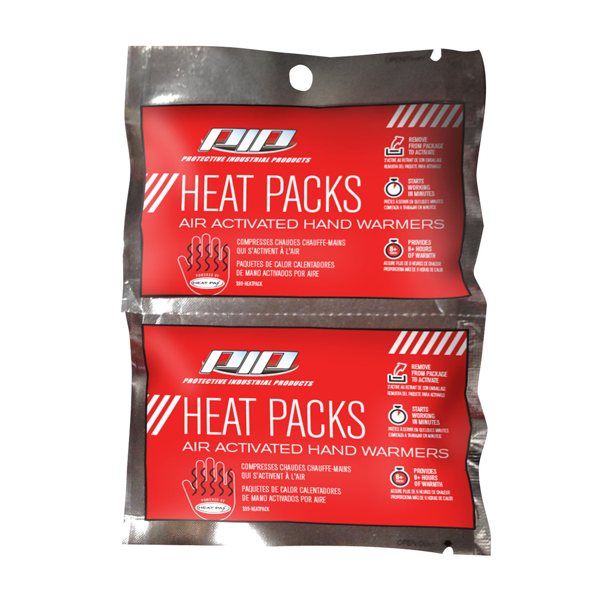 PIP 399-HEATPACK Air Activated Hand Warmers Long-Lasting Orange
