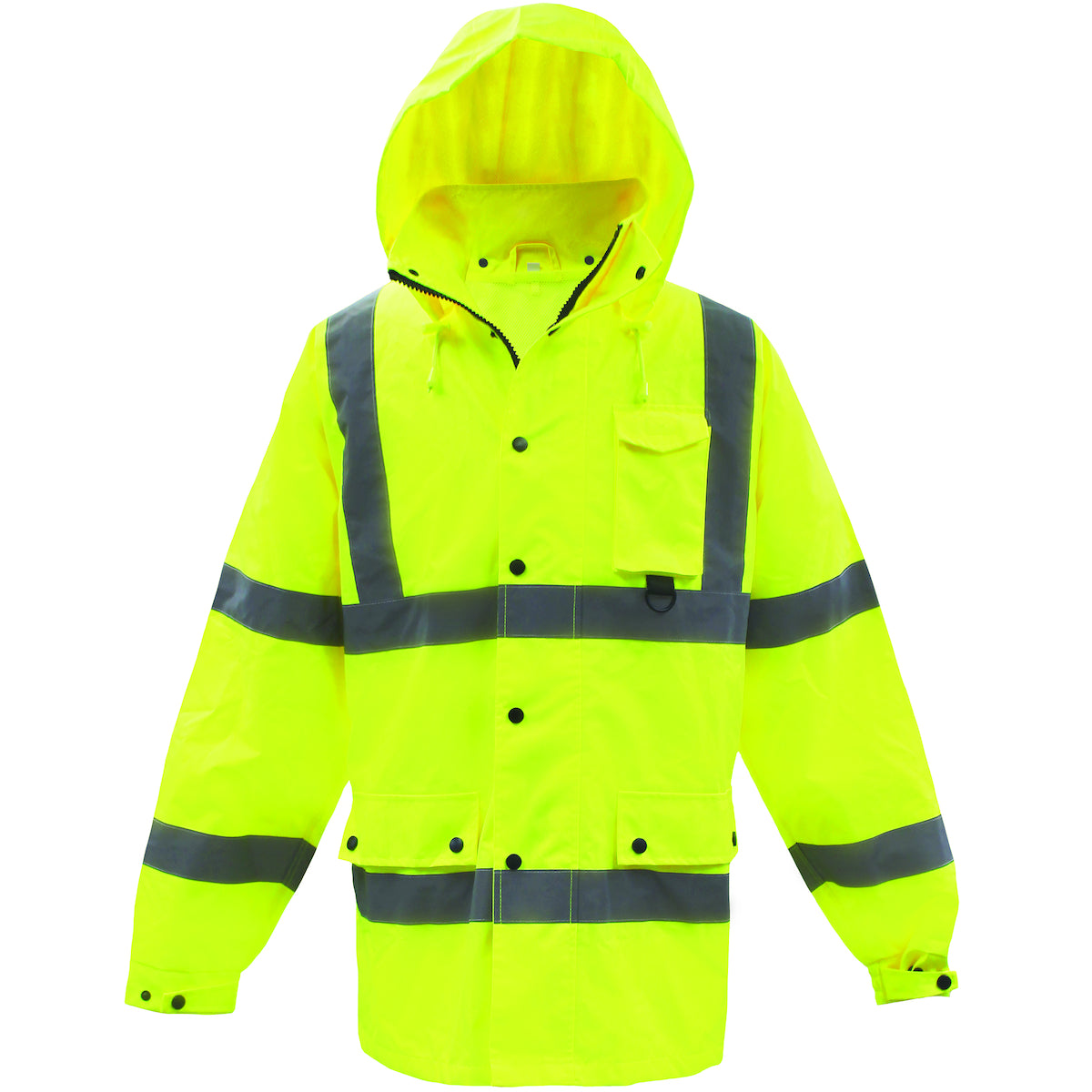 Boss 3NR6000 Hi-Vis Rainwear Jacket Heavy Duty Polyester Yellow