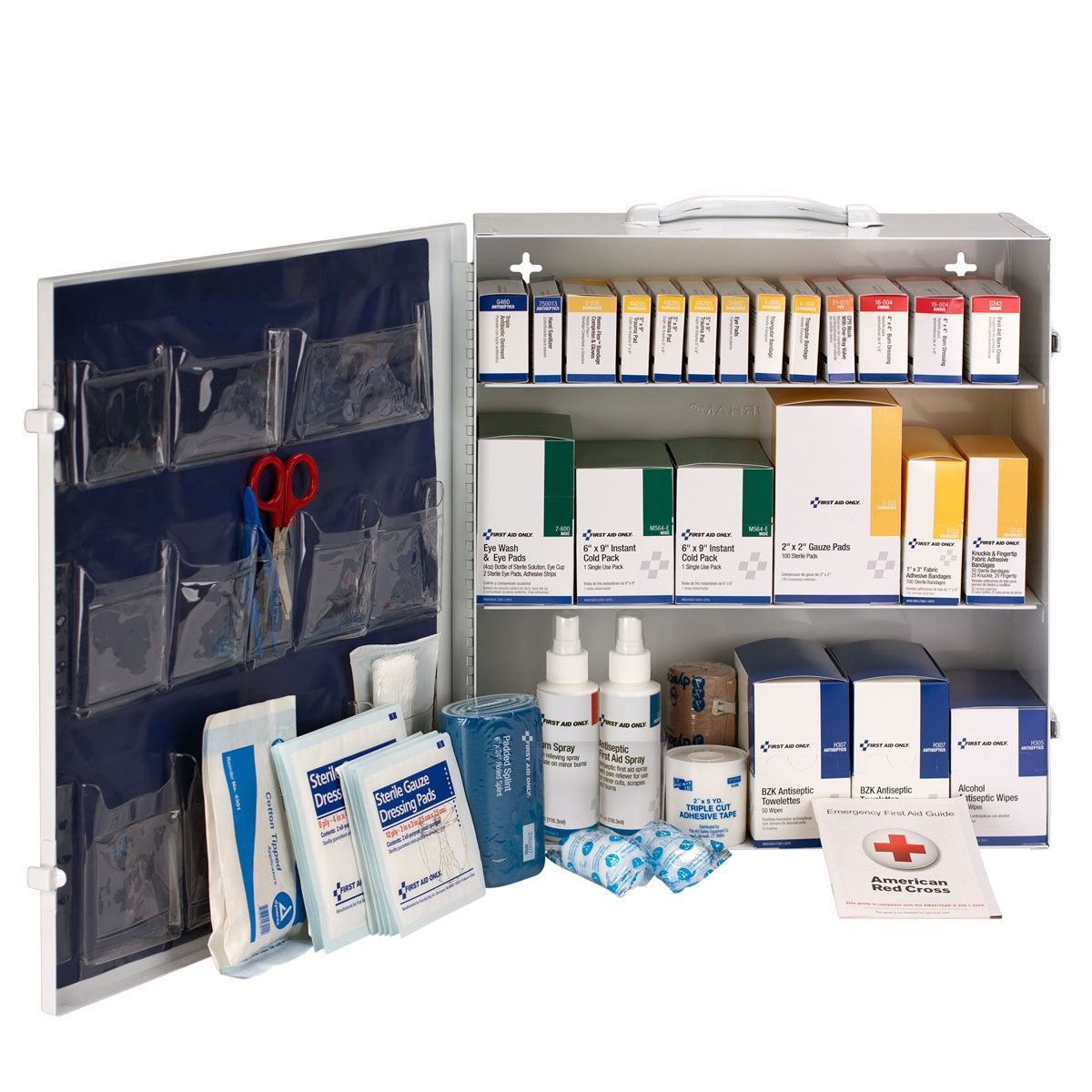 3 Shelf First Aid Cabinet, ANSI Compliant - W-90790