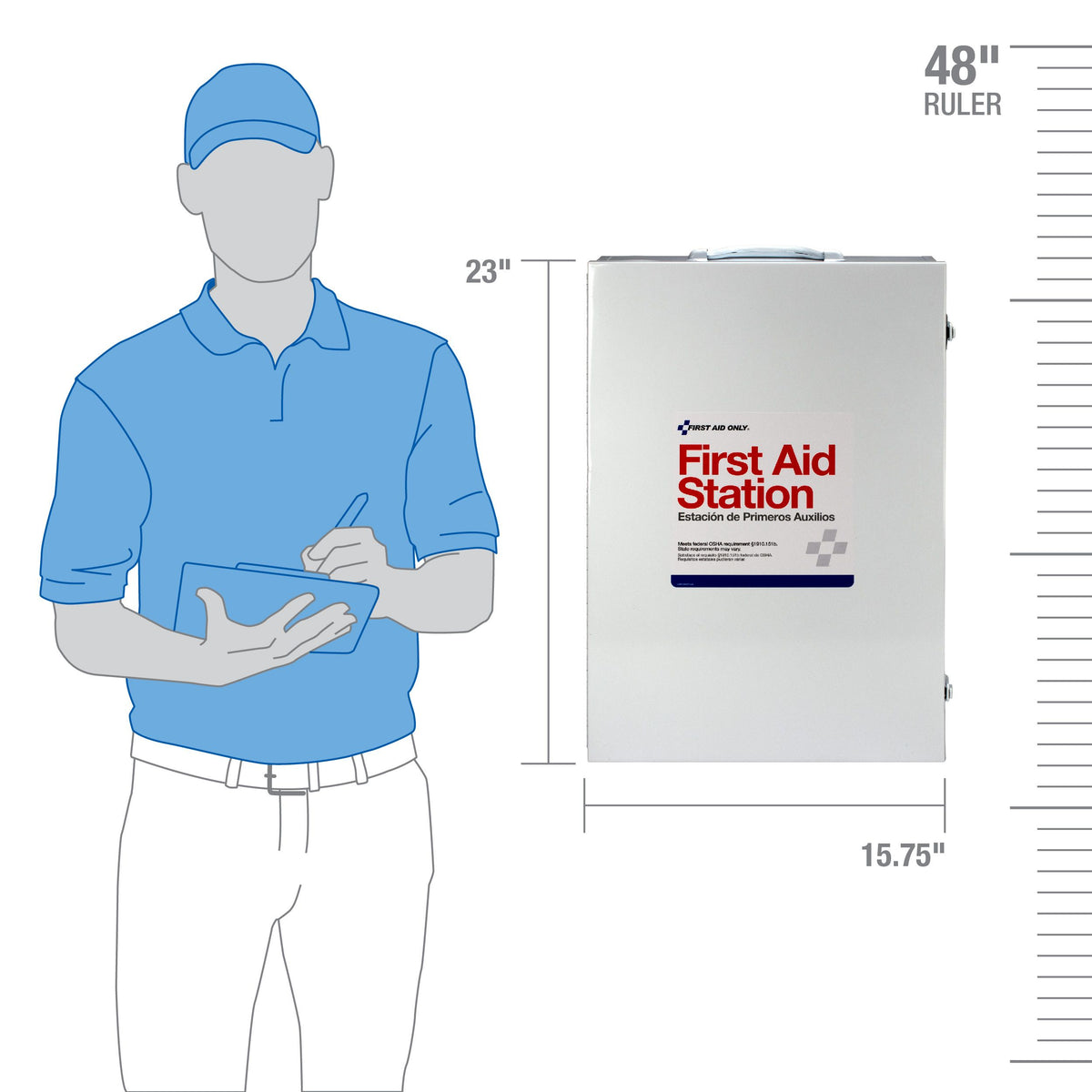4 Shelf OSHA First Aid Station - W-6175