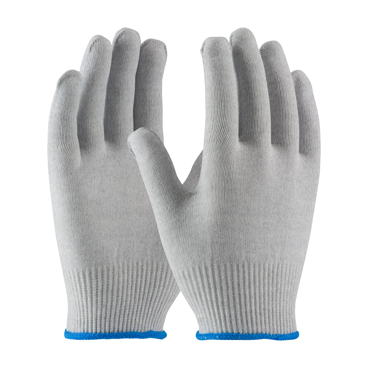CleanTeam 40-6410 ESD Gloves Nylon Carbon Fiber Seamless Knit Gray