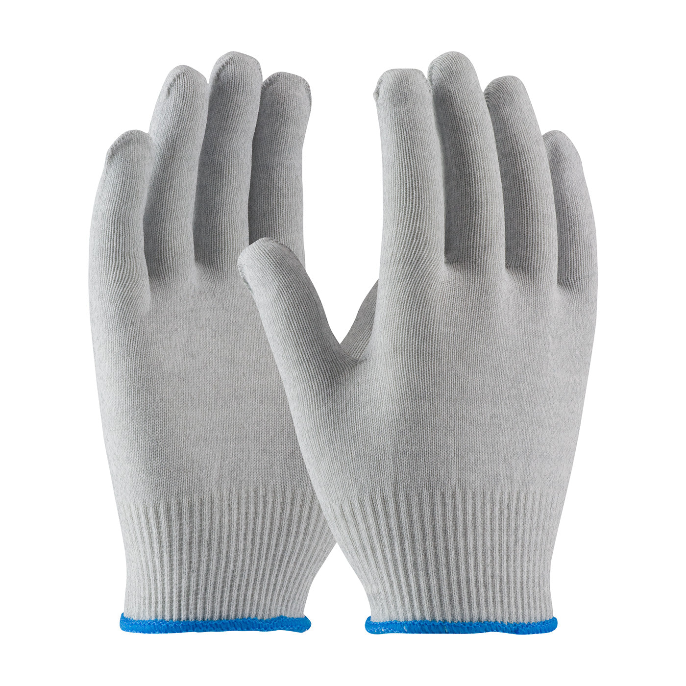 CleanTeam 40-6410 ESD Gloves Nylon Carbon Fiber Seamless Knit Gray