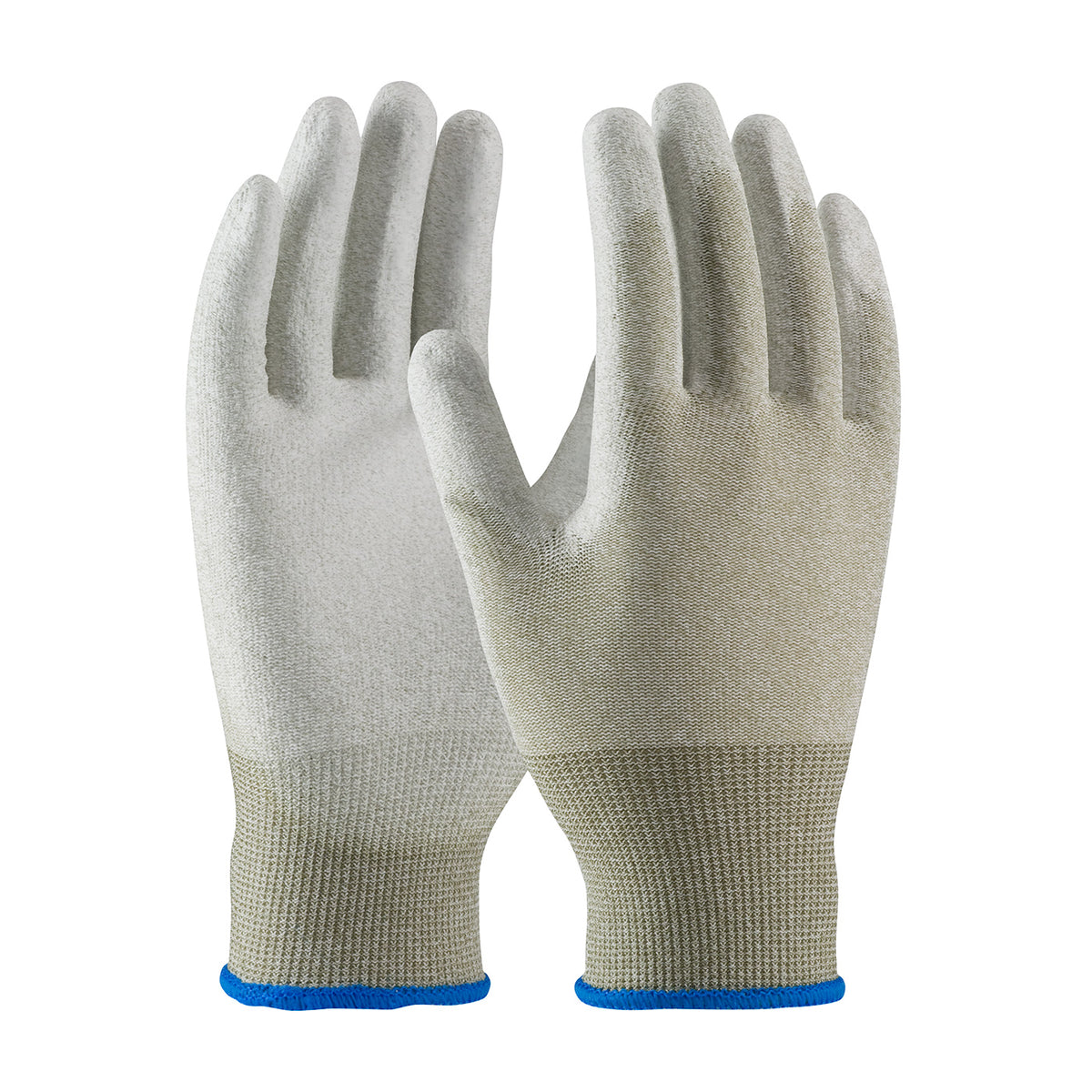 CleanTeam 40-6415 ESD Gloves Nylon Copper Fiber Polyurethane Brown
