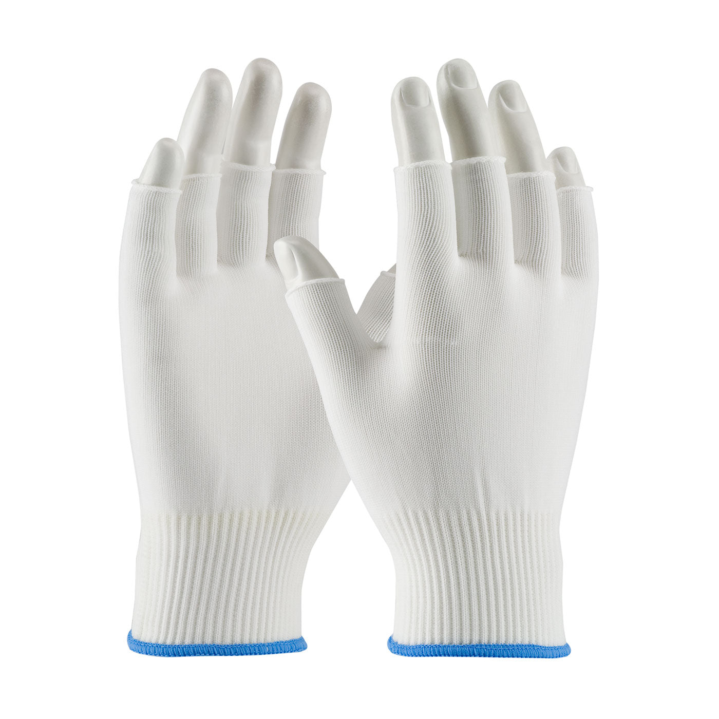 CleanTeam 40-732 Cleanroom Gloves Nylon Half-Finger White