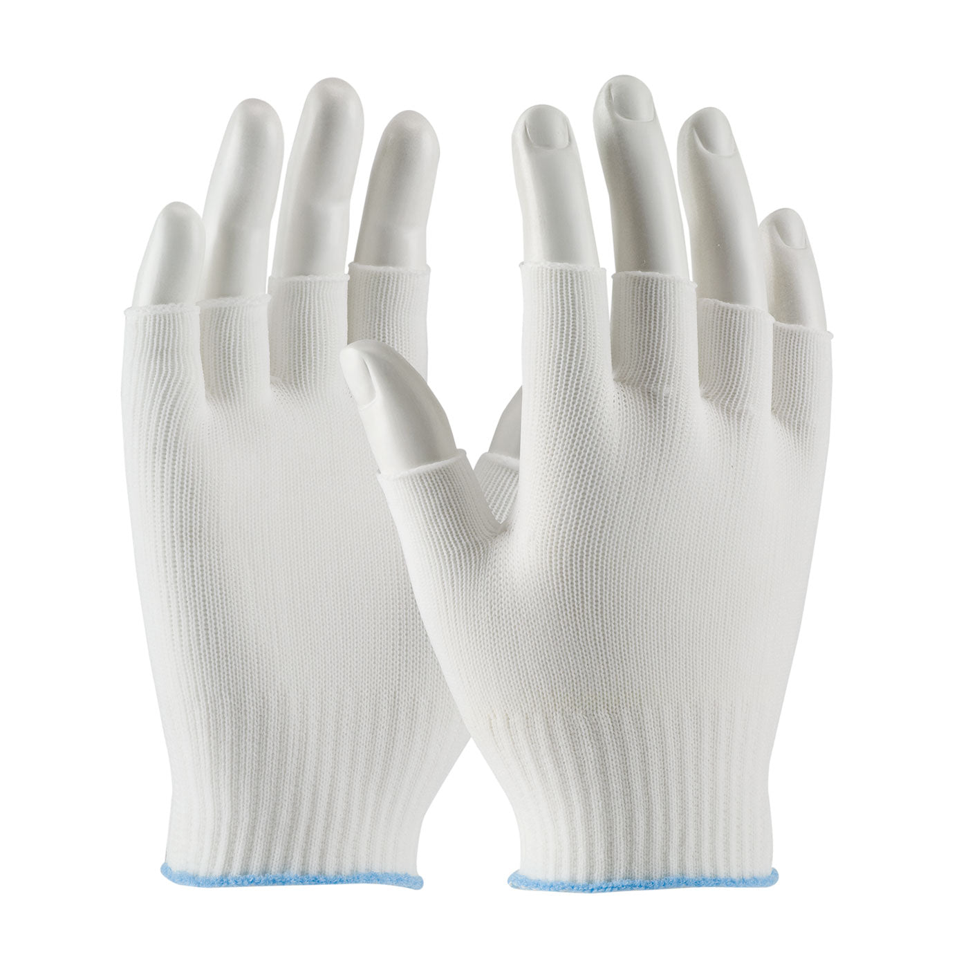 CleanTeam 40-736 Cleanroom Gloves Nylon Half-Finger White
