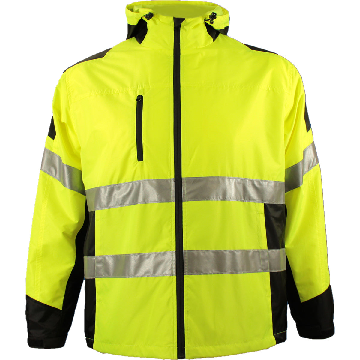 Reflective Apparel 407GT Hi-Vis Safety Vest Polyester Lined Windbreaker Hi-Vis Yellow/Black