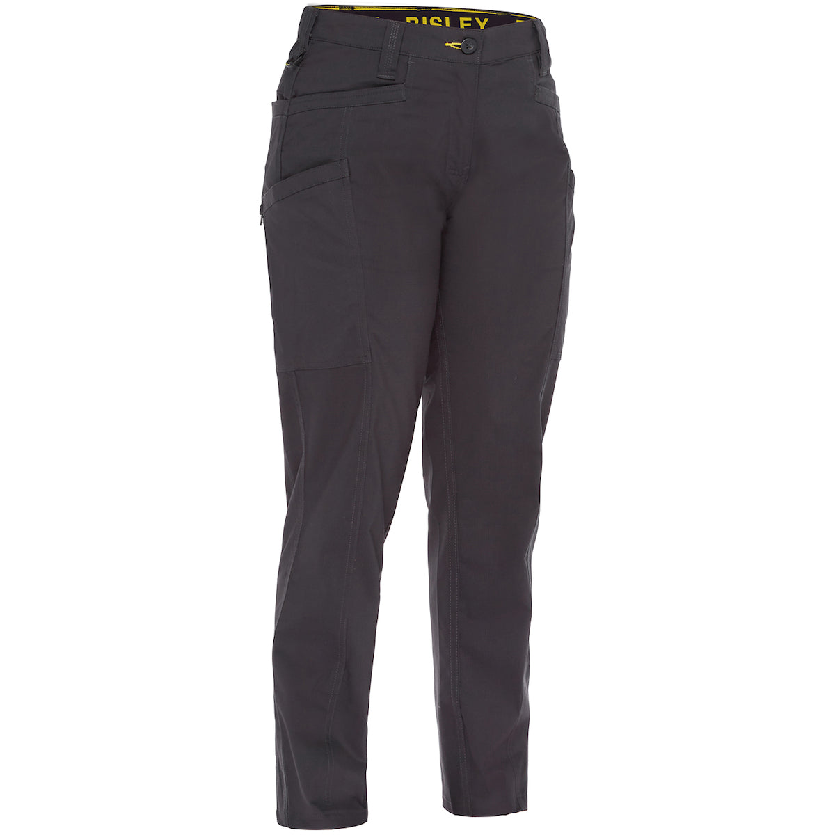 Bisley 411W6150 Women's Work Pants Stretch Ripstop Vented Gray