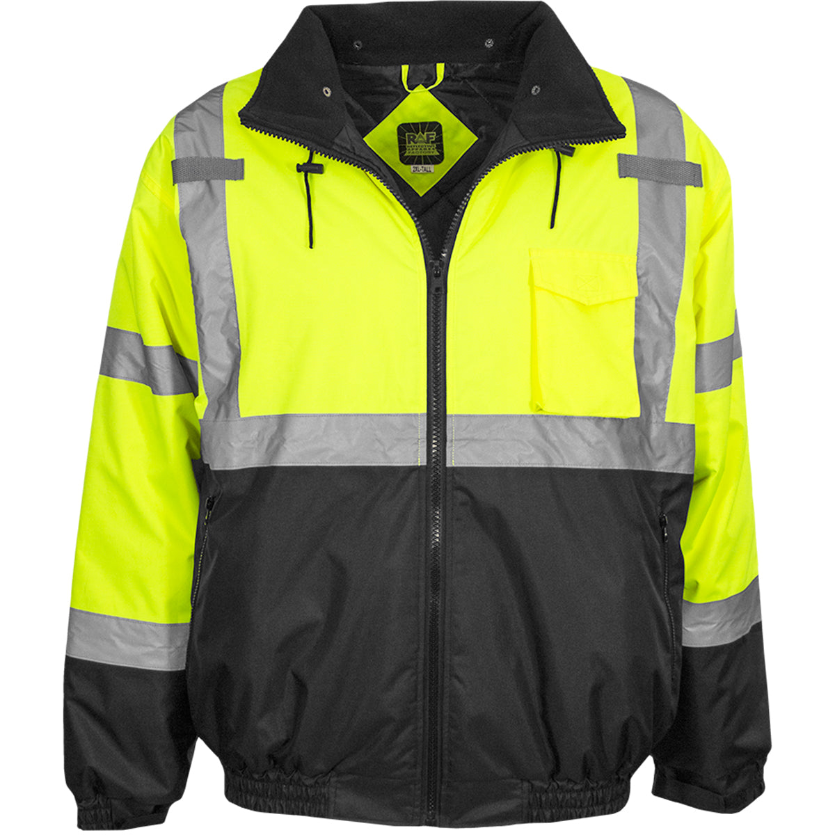 Reflective Apparel 413GT Bomber Jacket Hi-Vis Waterproof Quilted Fleece Liner