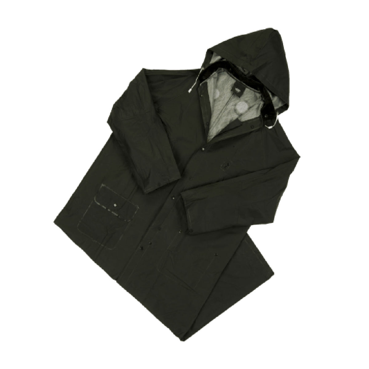 PIP 4160BFR Rainwear FR Treated PVC Duster 0.35mm Black