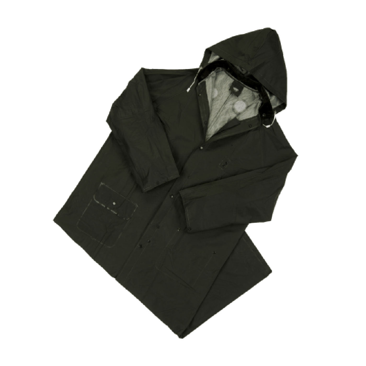 PIP 4160BFR Rainwear FR Treated PVC Duster 0.35mm Black