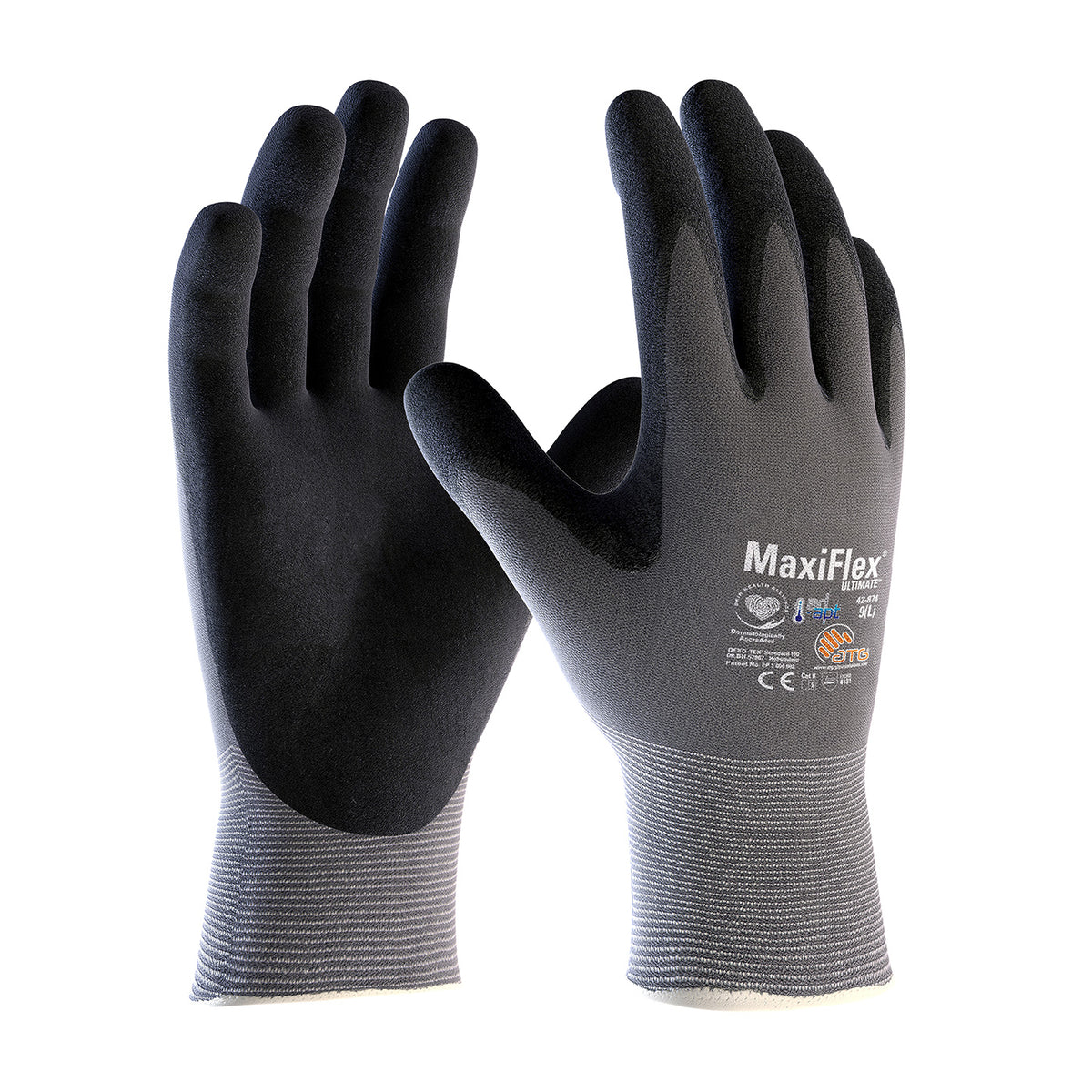 ATG 42-874 Coated Work Gloves Nitrile MicroFoam Gray