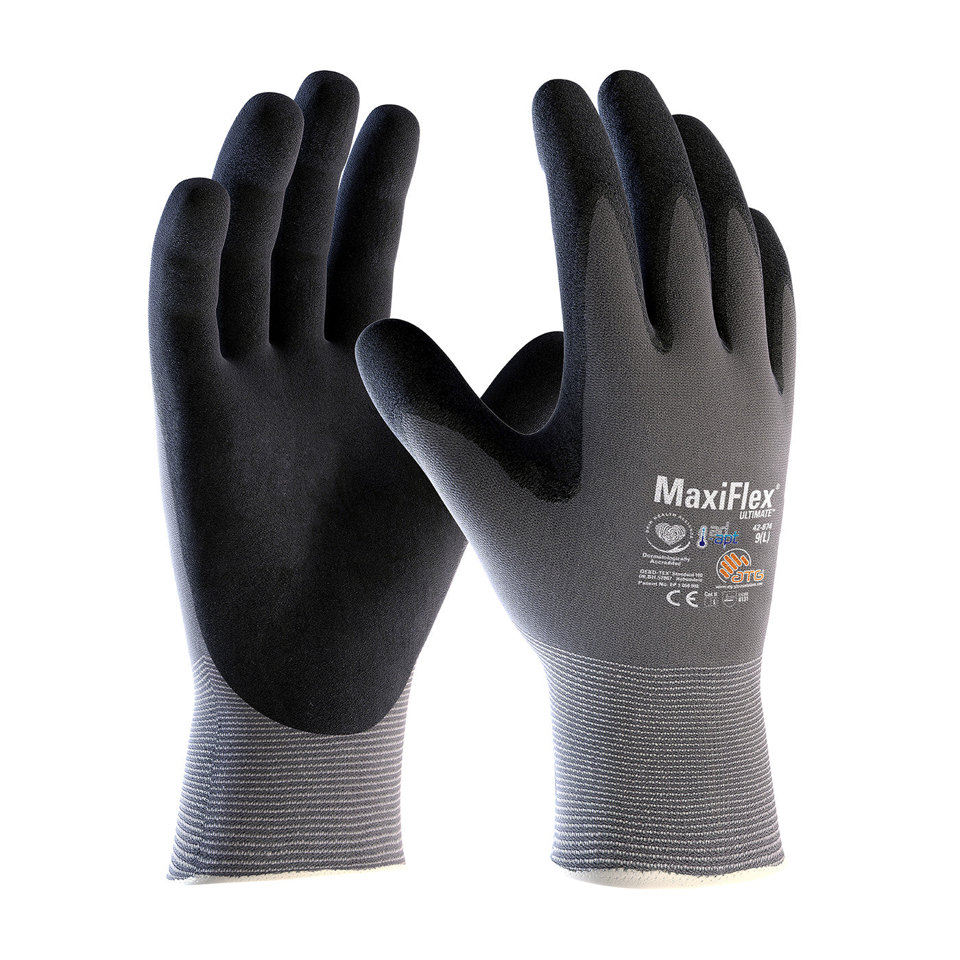 ATG 42-874 Coated Work Gloves Nitrile MicroFoam Gray
