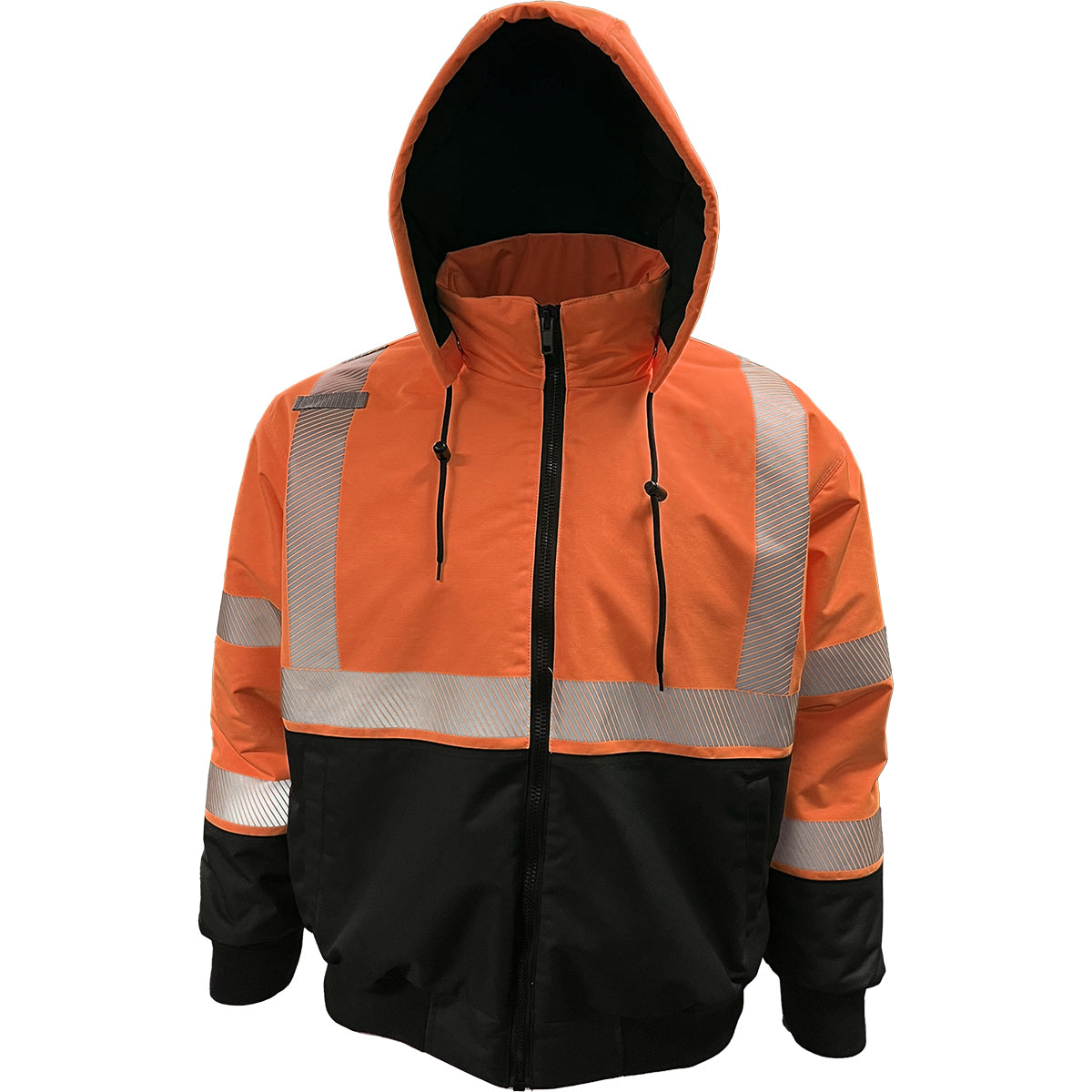 Reflective Apparel 430PS Hi-Vis Bomber Jacket Orange/Black