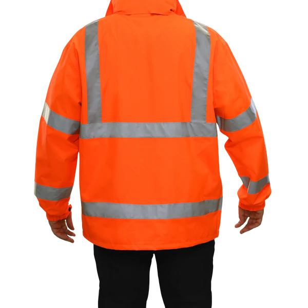 431STOR ANSI 3 300D Poly Oxford Waterproof &amp; Breathable Parka Hi Vis Coat