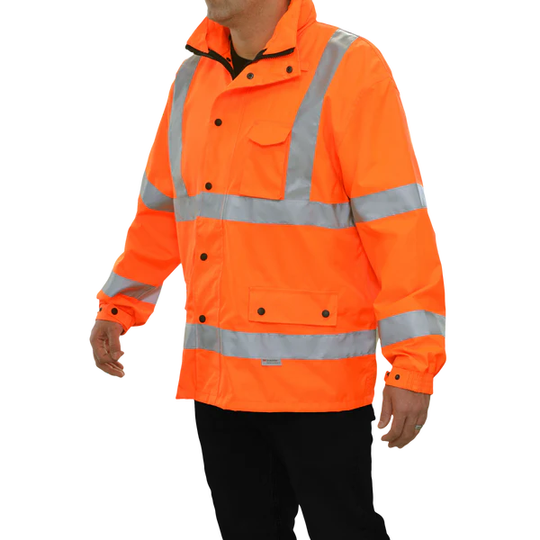 431STOR ANSI 3 300D Poly Oxford Waterproof &amp; Breathable Parka Hi Vis Coat