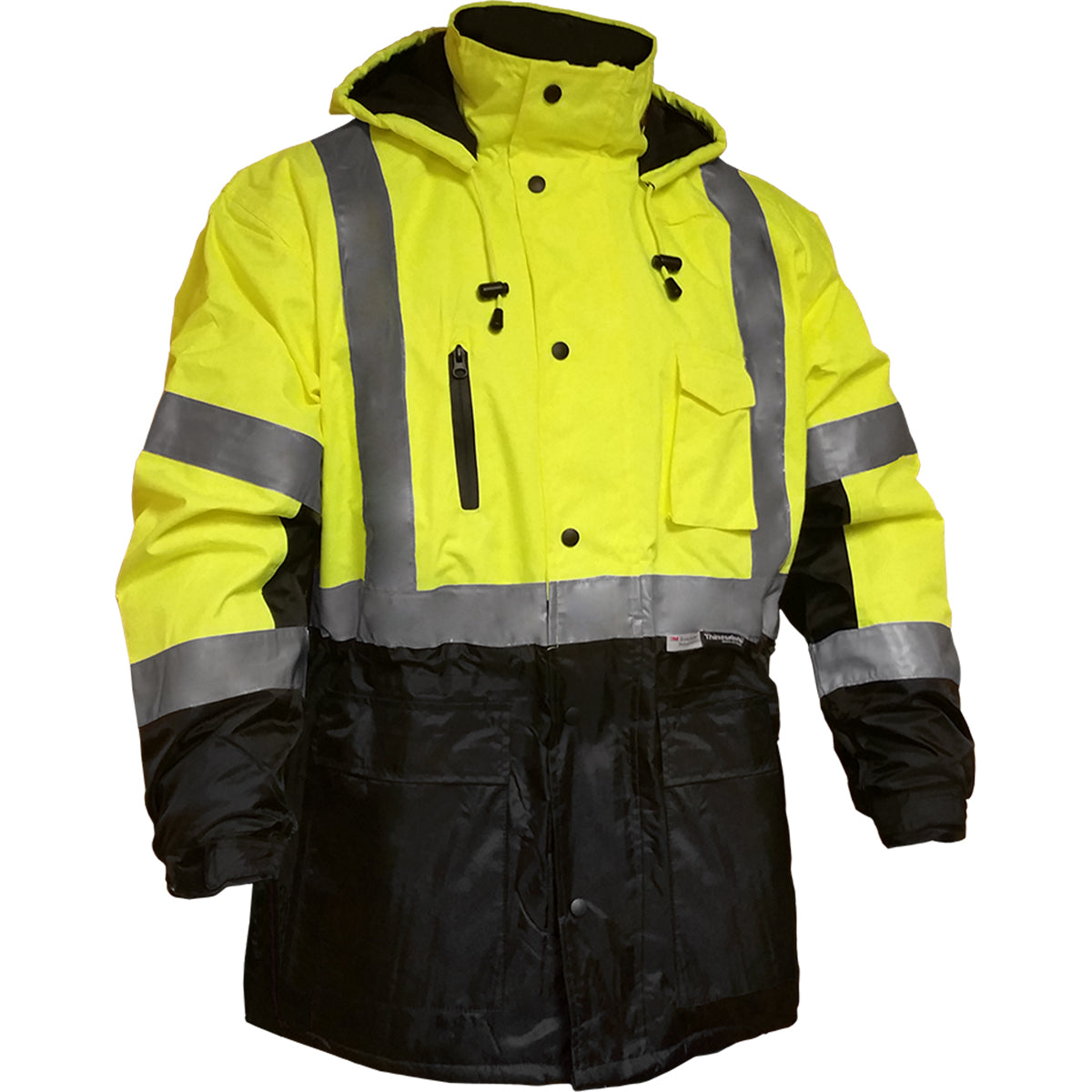 Reflective Apparel 433ST Hi-Vis Insulated Jacket Polyester Thinsulate Hi-Vis Yellow/Black