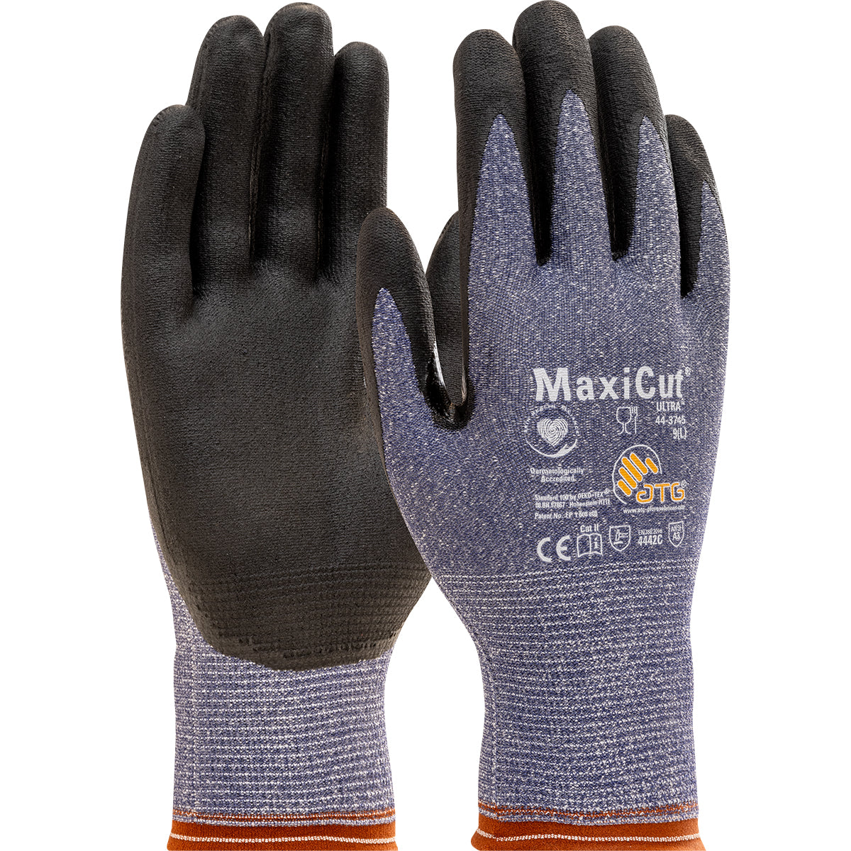ATG 44-3745 Cut Resistant Gloves Premium Nitrile Touchscreen Blue