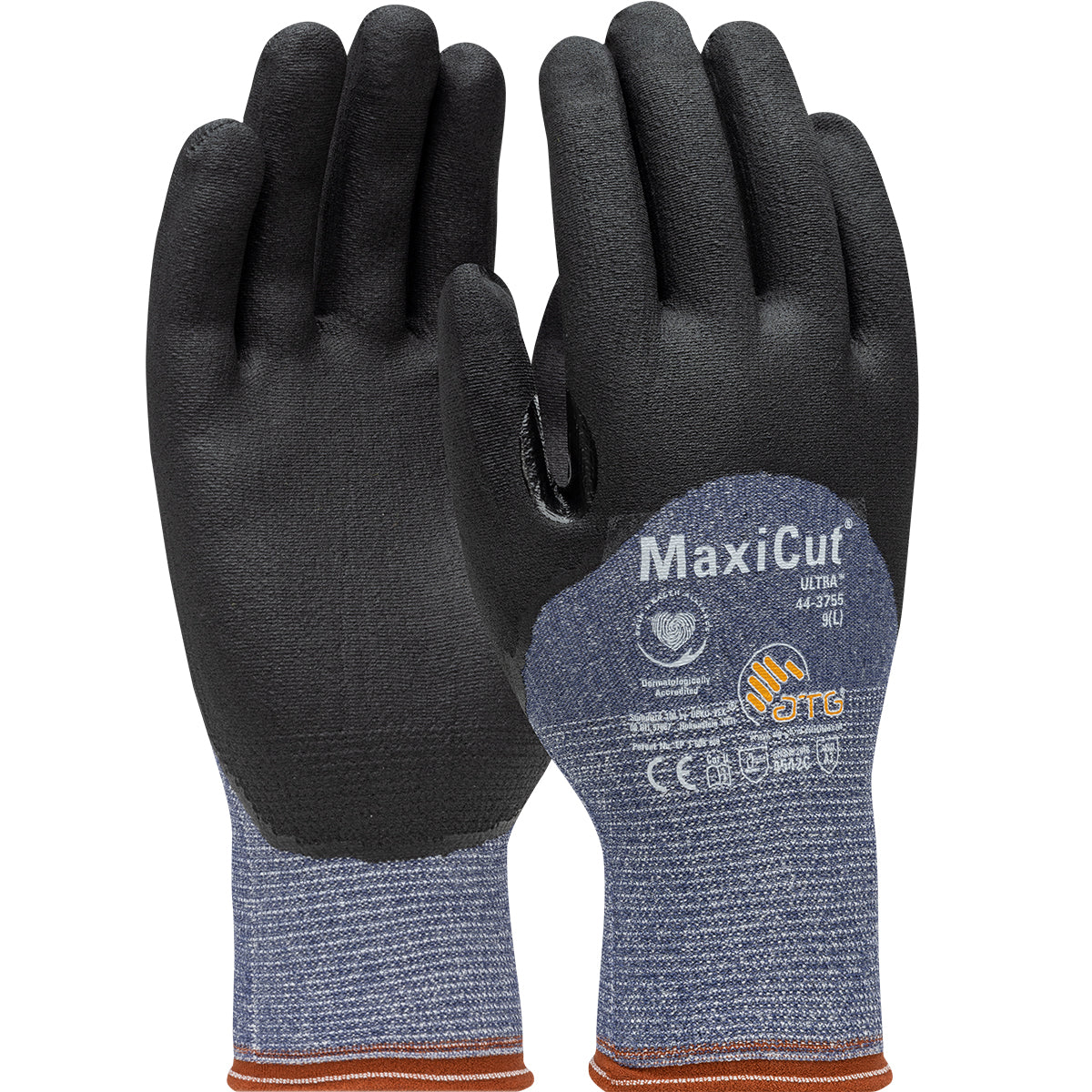 ATG 44-3755 Cut Resistant Gloves Nitrile Coated Blue