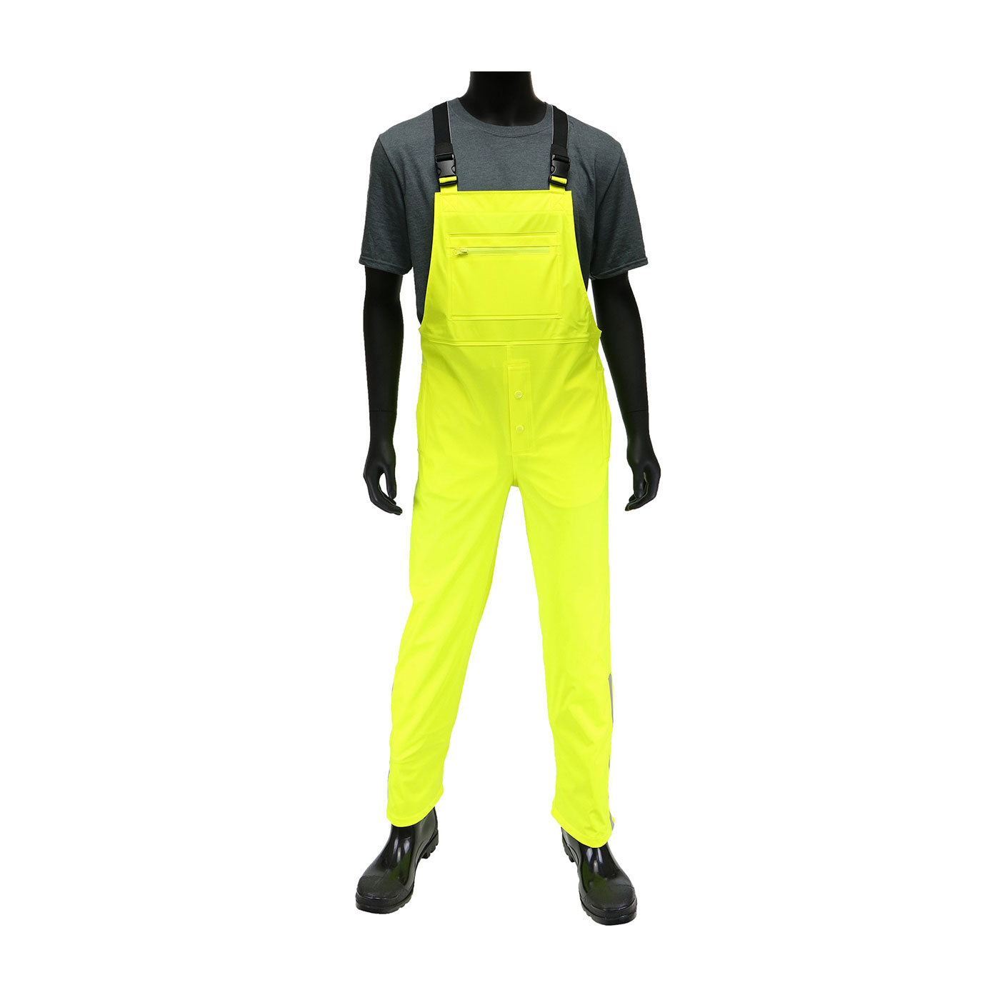 West Chester 4540B Hi-Vis Rainwear Stretch Bib Overalls Hi-Vis Yellow
