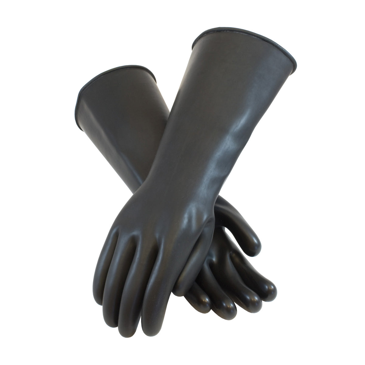 Assurance 47-L442 Heavy Duty Chemical Resistant Gloves Latex Black