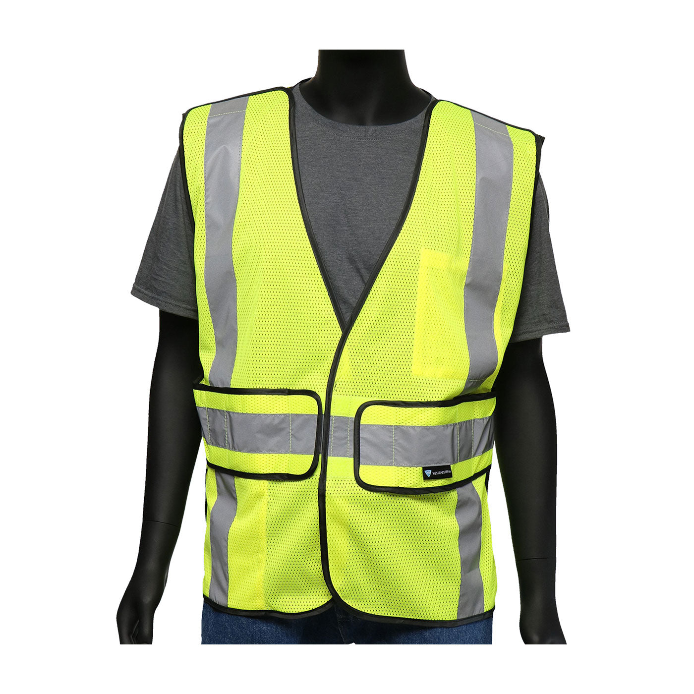 PIP 47200 Hi-Vis Safety Vest Mesh Breakaway Hi-Vis Yellow