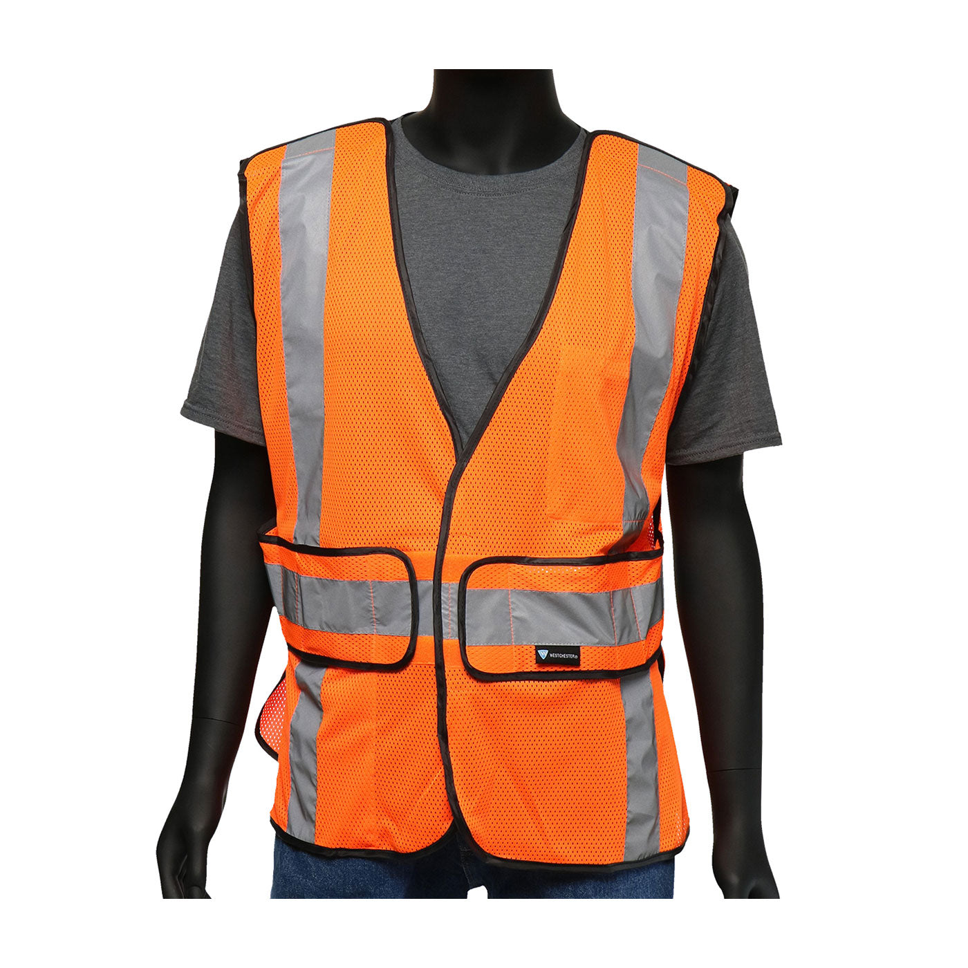 PIP 47201 Hi-Vis Safety Vest Mesh Breakaway Hi-Vis Orange