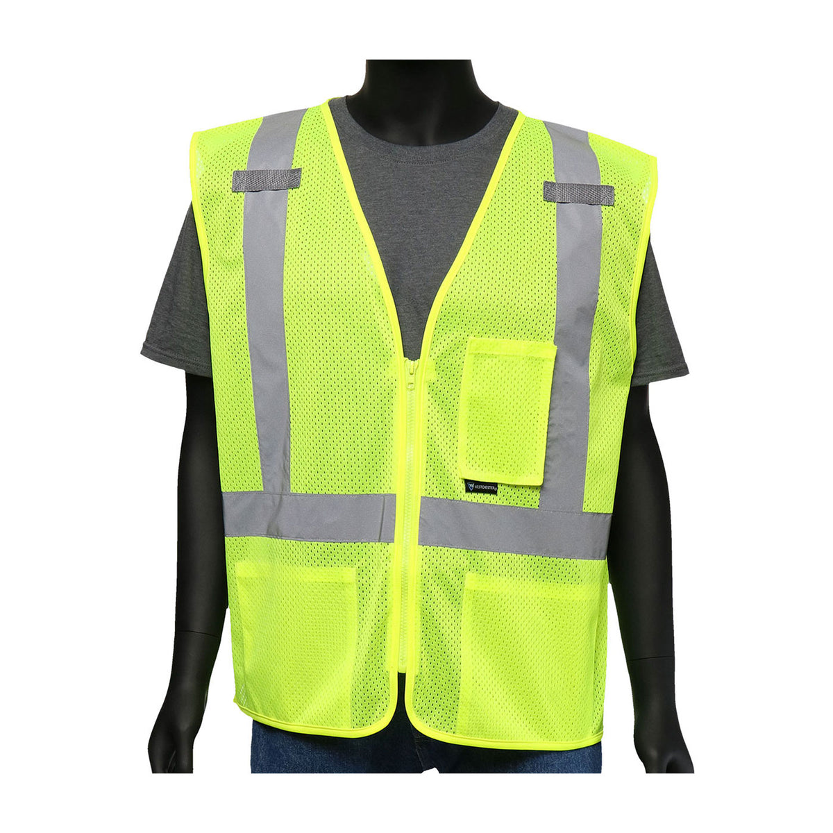 PIP 47209 Hi-Vis Mesh Vest 3 Pockets Hi-Vis Yellow