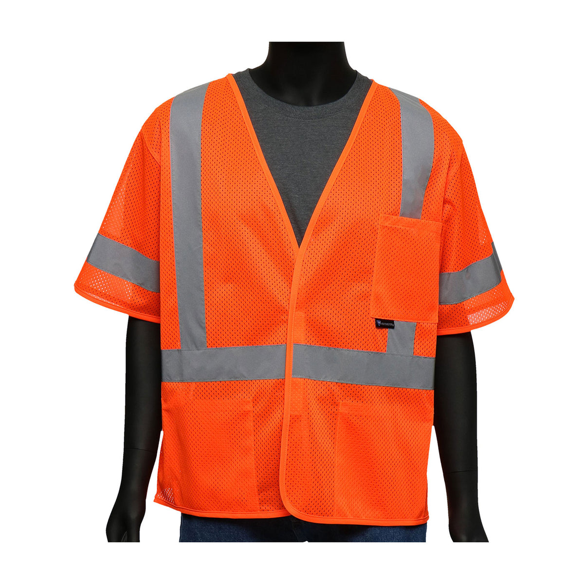 PIP 47301 Hi-Vis Mesh Vest ANSI Class 3 Hi-Vis Orange