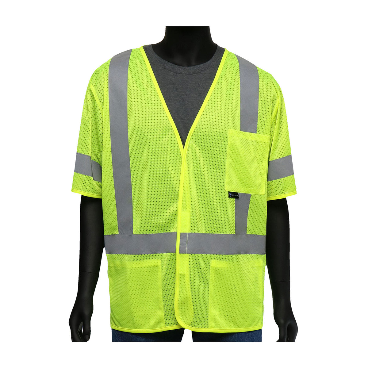 PIP 47308 FR Treated Mesh Vest Hi-Vis Yellow
