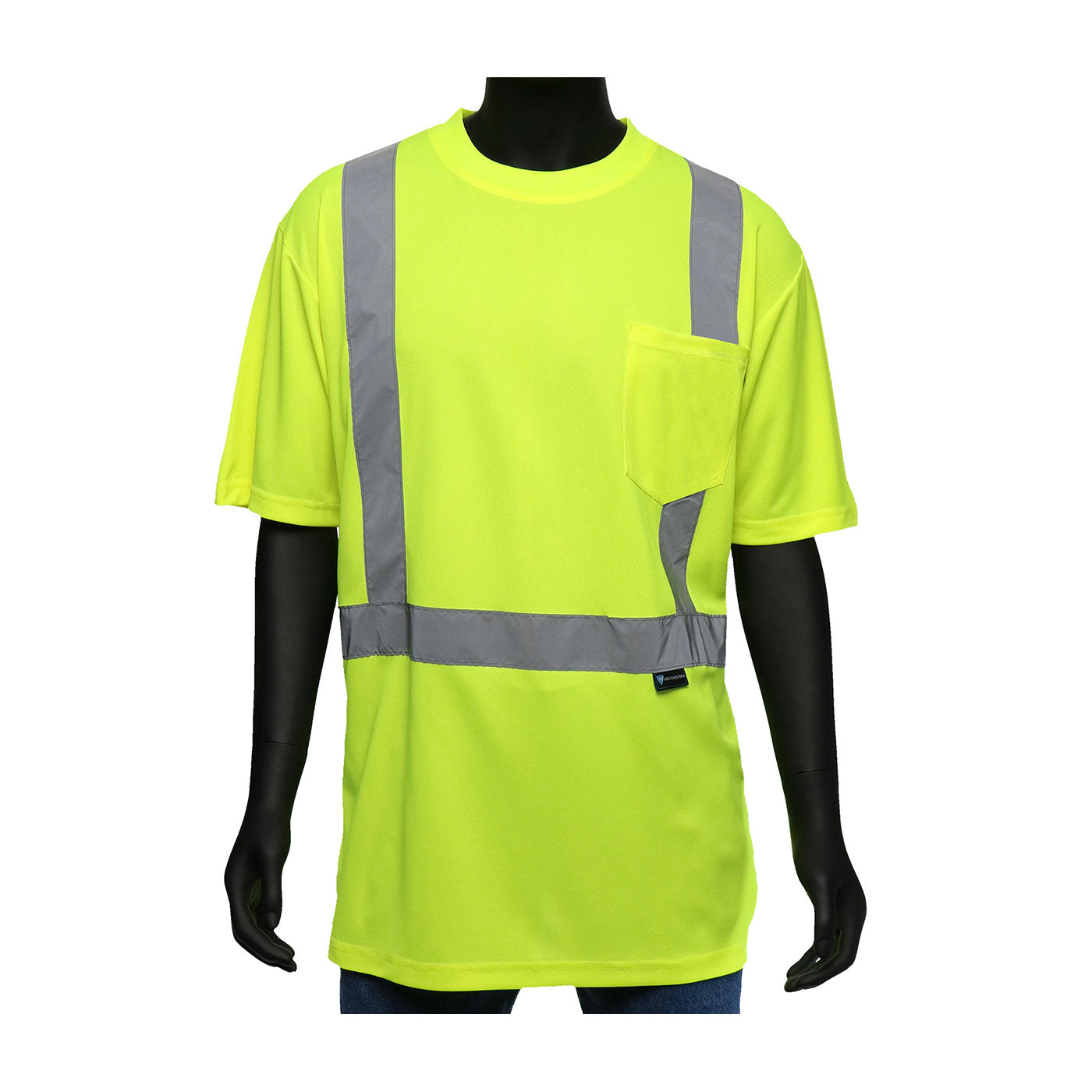 PIP 47402 Hi-Vis Safety T-Shirt Polyester Hi-Vis Yellow