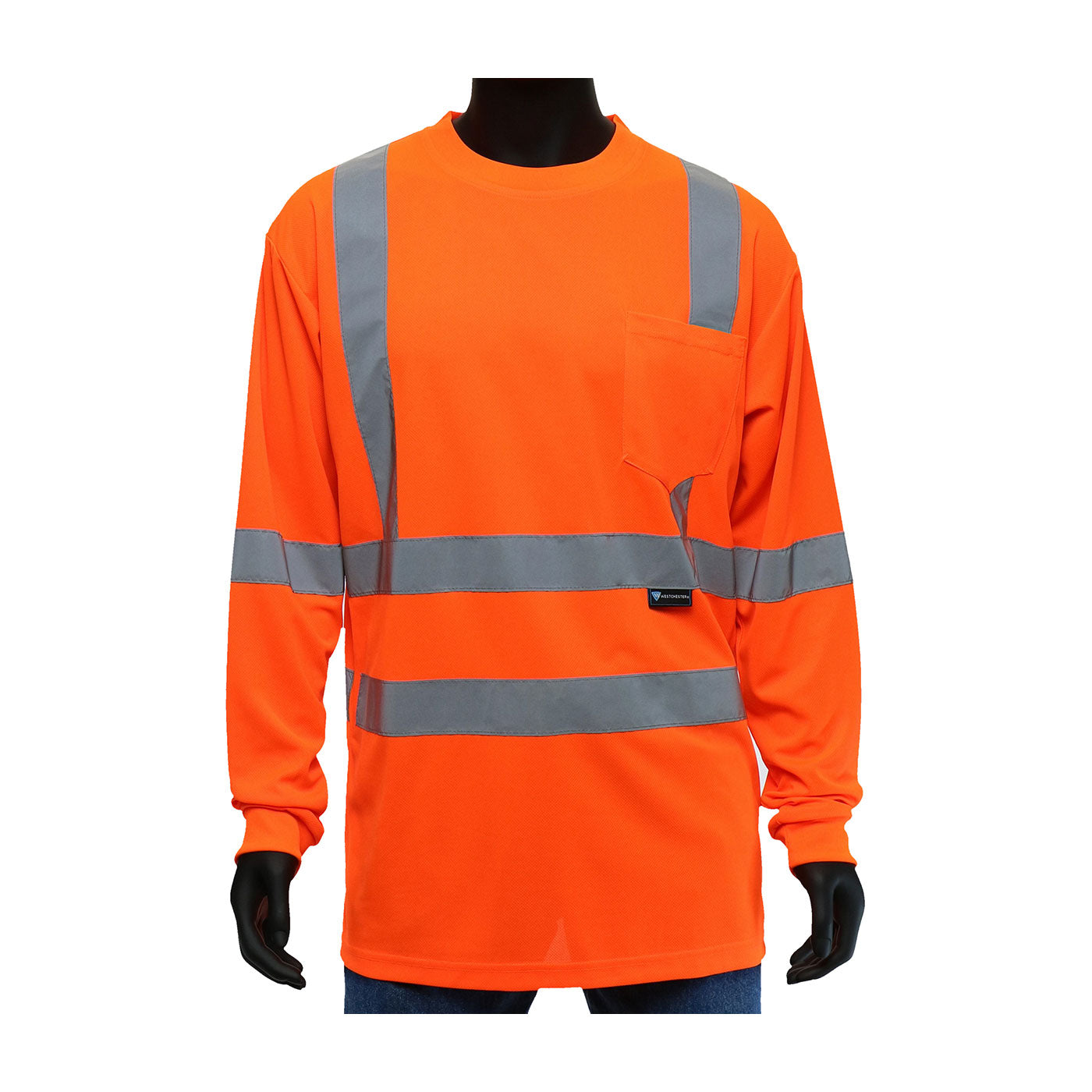 PIP 47409 Hi-Vis Safety Vest Polyester Reflective Tape Orange