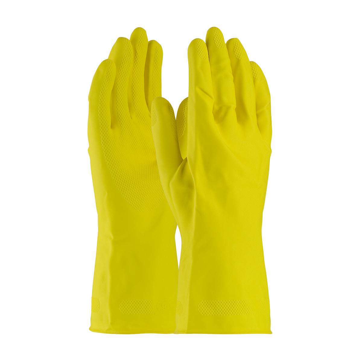 Assurance 48-L212Y Chemical Resistant Gloves Latex Diamond Grip Yellow