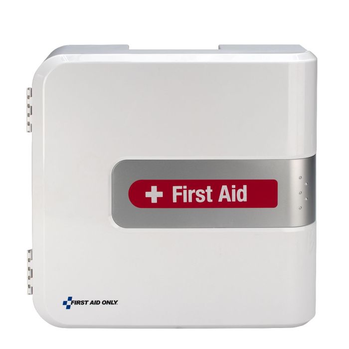 SmartCompliance Complete First Aid Plastic Cabinet With Meds, ANSI 2021 Compliant - W-91092