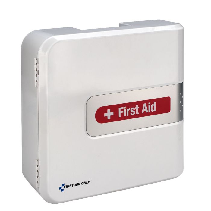 SmartCompliance Complete First Aid Plastic Cabinet Without Meds, ANSI 2021 Compliant - W-91093