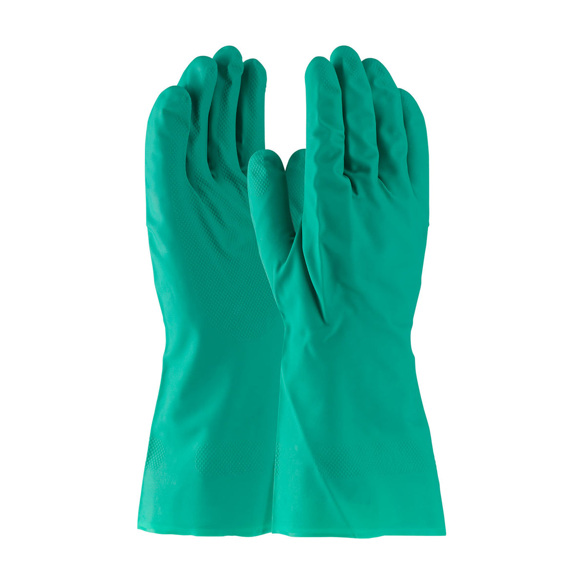 Assurance 50-N110G Chemical Resistant Gloves Nitrile Unlined Diamond Grip Green