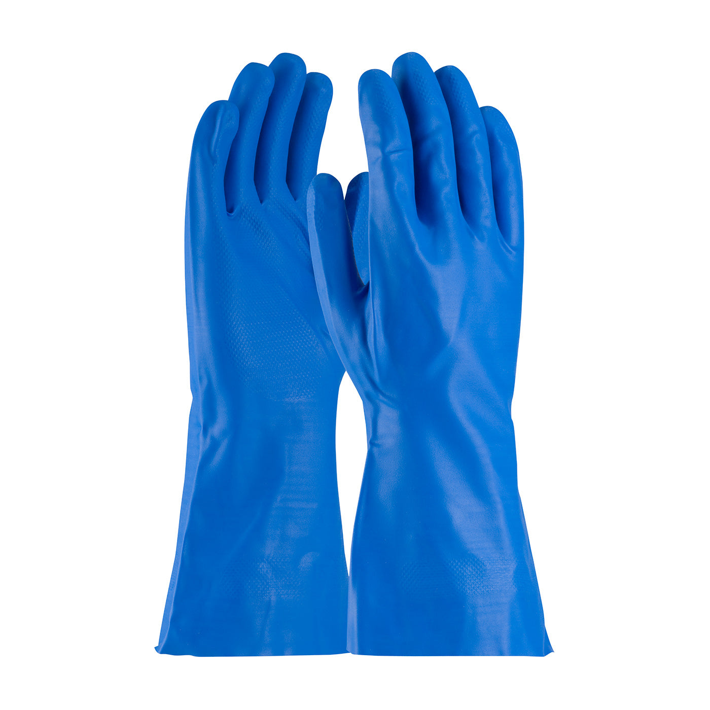 Assurance 50-N160B Chemical Resistant Gloves Flock Lined Nitrile Blue