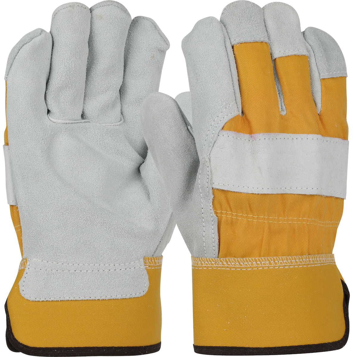 PIP 500Y Leather Palm Gloves Cowhide Gold