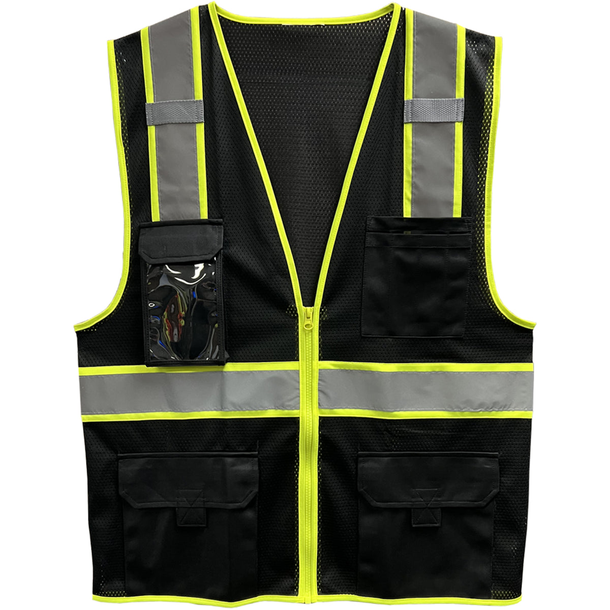 Reflective Apparel 500GT Hi-Vis Vest Polyester Mesh Black