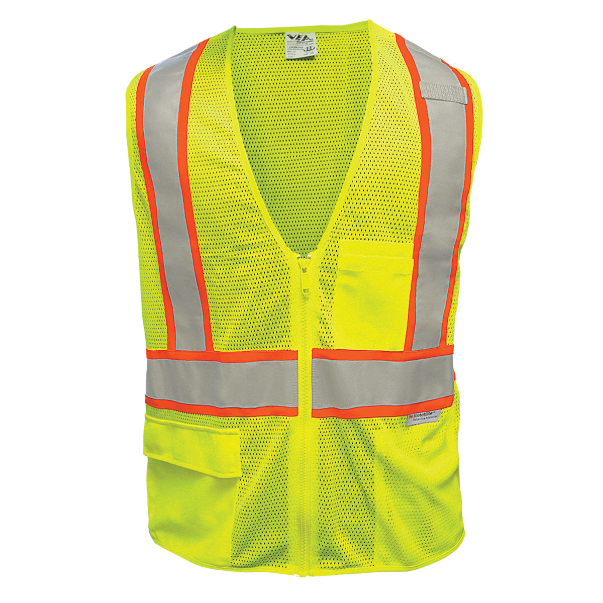 Reflective Apparel 505ST Hi-Vis Safety Vest Polyester Mesh Breakaway Yellow