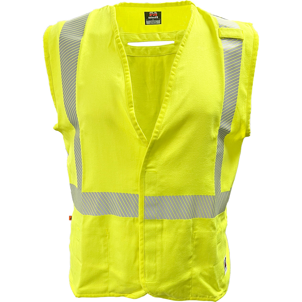 Reflective Apparel 509FRGS FR Safety Vest Lyocell Modacrylic Arc Flash Hi-Vis Yellow