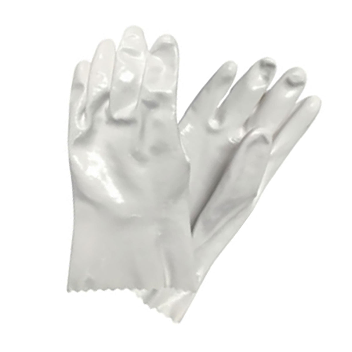 QRP 550 Cleanroom Gloves Polyurethane Solvent Cotton Lined White