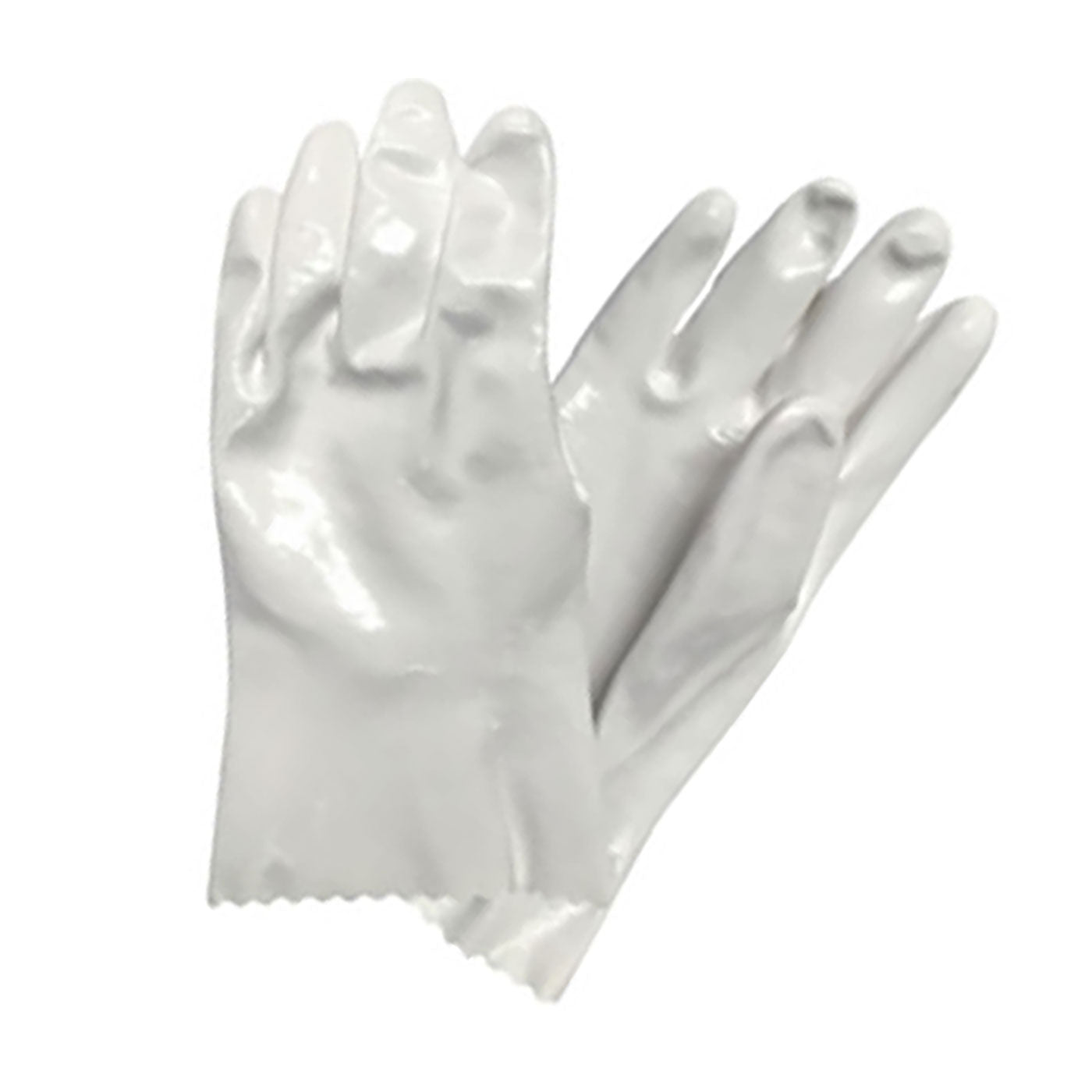 QRP 550 Cleanroom Gloves Polyurethane Solvent Cotton Lined White
