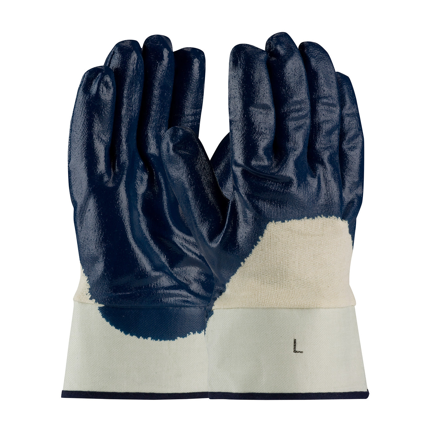 PIP 56-3153 Chemical Resistant Gloves Nitrile Smooth Palm Natural