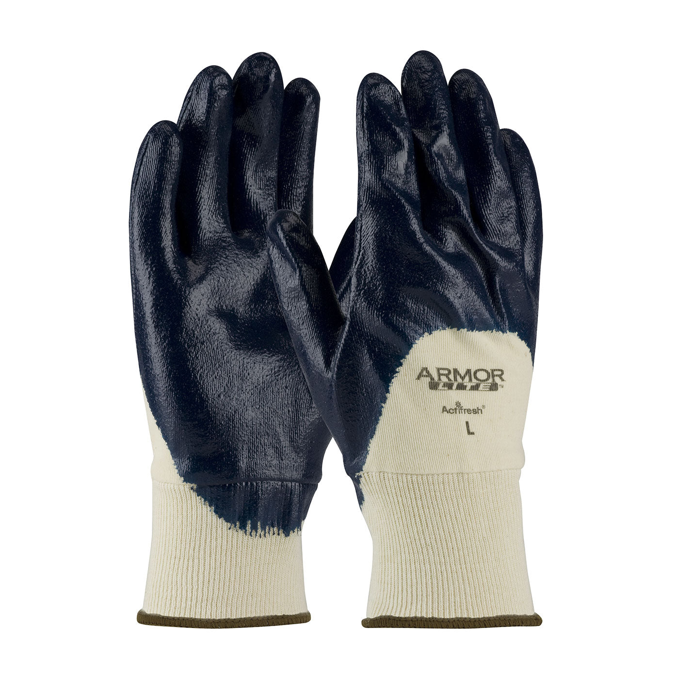 PIP 56-3170 Chemical Resistant Gloves Nitrile Textured Finish Natural