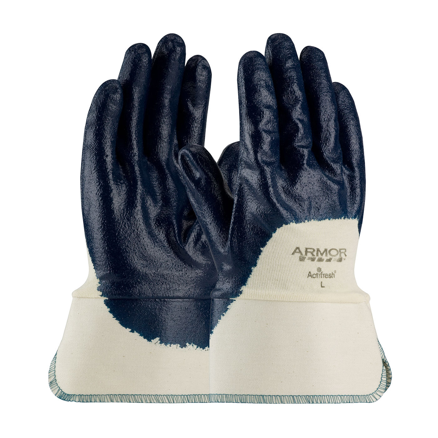 PIP 56-3175 Chemical Resistant Gloves Nitrile Textured Natural