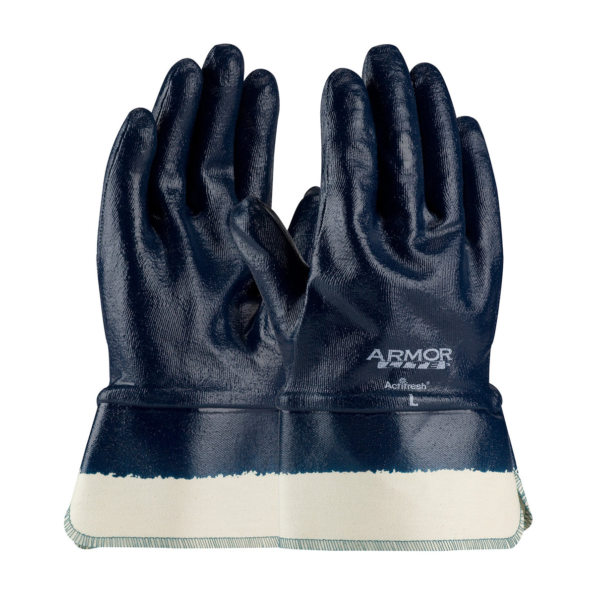 ArmorLite 56-3176 Chemical Resistant Gloves Nitrile Full Hand Natural