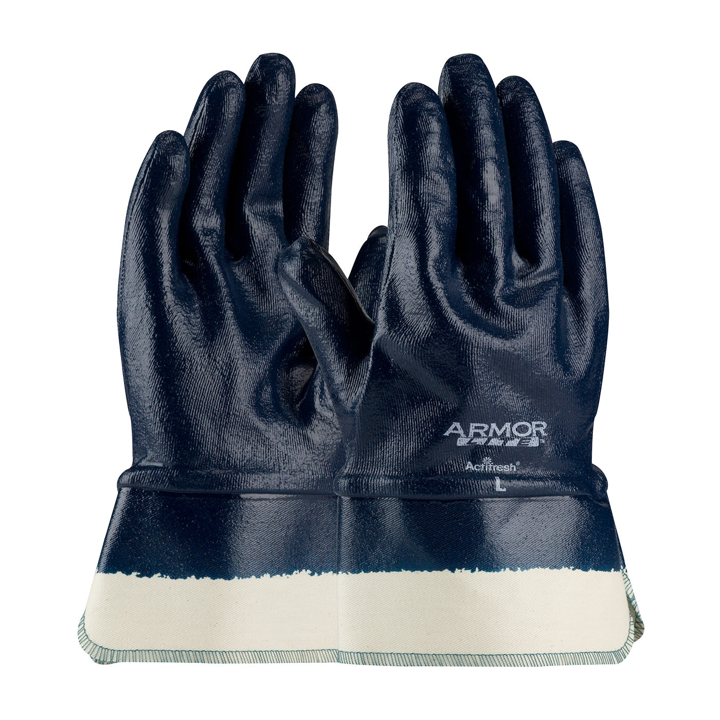 ArmorLite 56-3176 Chemical Resistant Gloves Nitrile Full Hand Natural